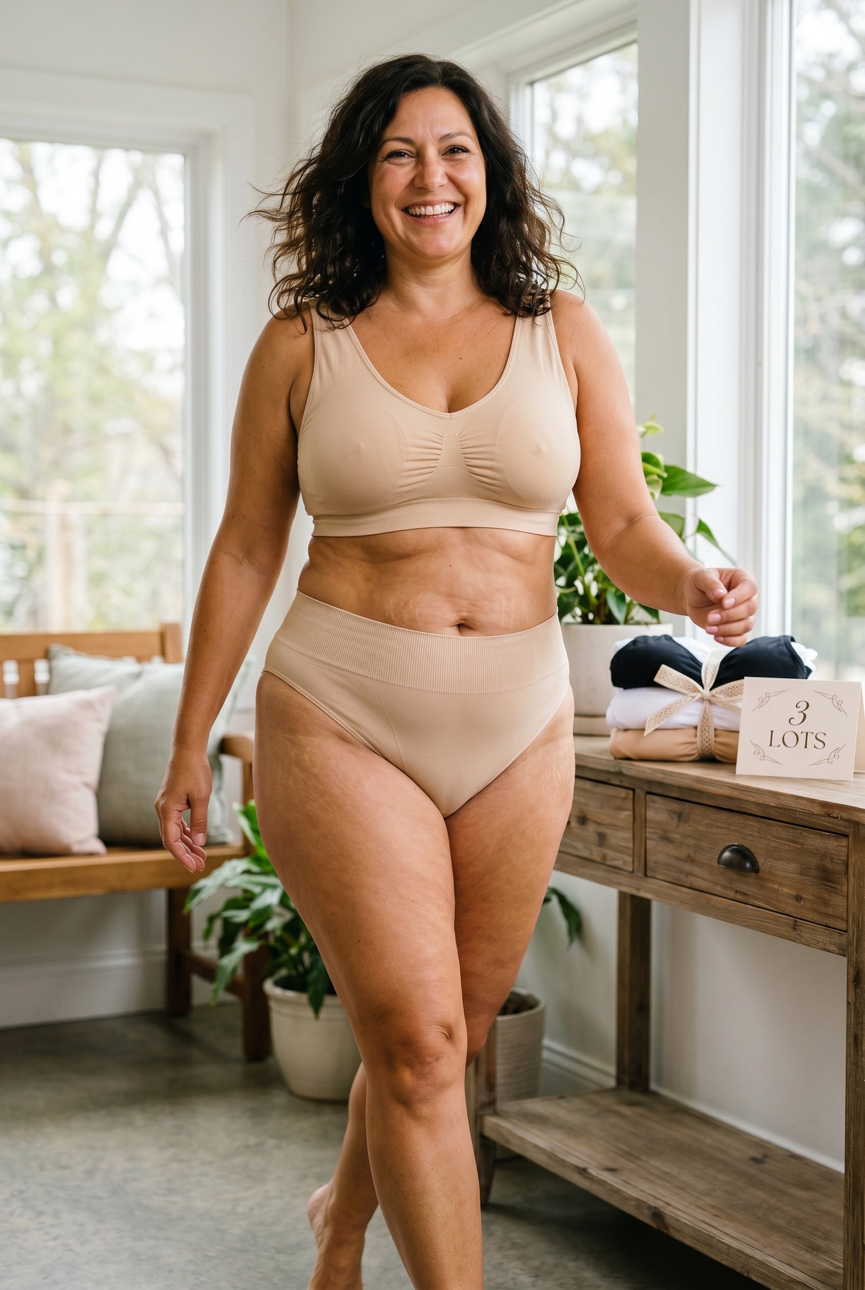 Pack 3 Brassières TRIOVA™ Sport Liberté — vue portée | brassière confort | JOLIE
