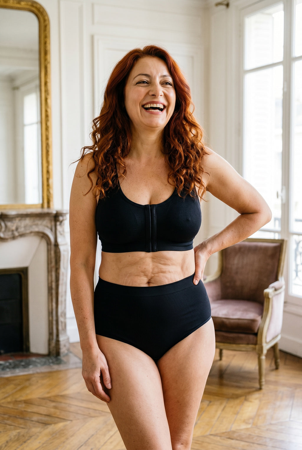Culotte Taille Haute BRUMARA™ Effet Peach — vue principale | culotte taille haute | JOLIE