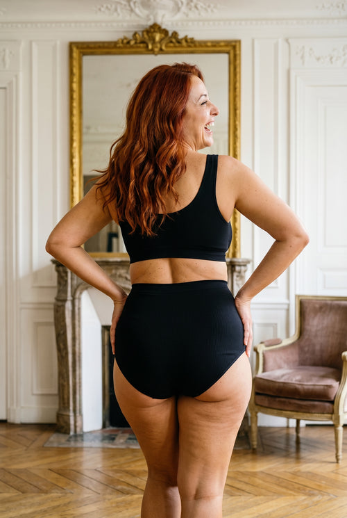Culotte Taille Haute BRUMARA™ Effet Peach — vue détail | effet peach | JOLIE