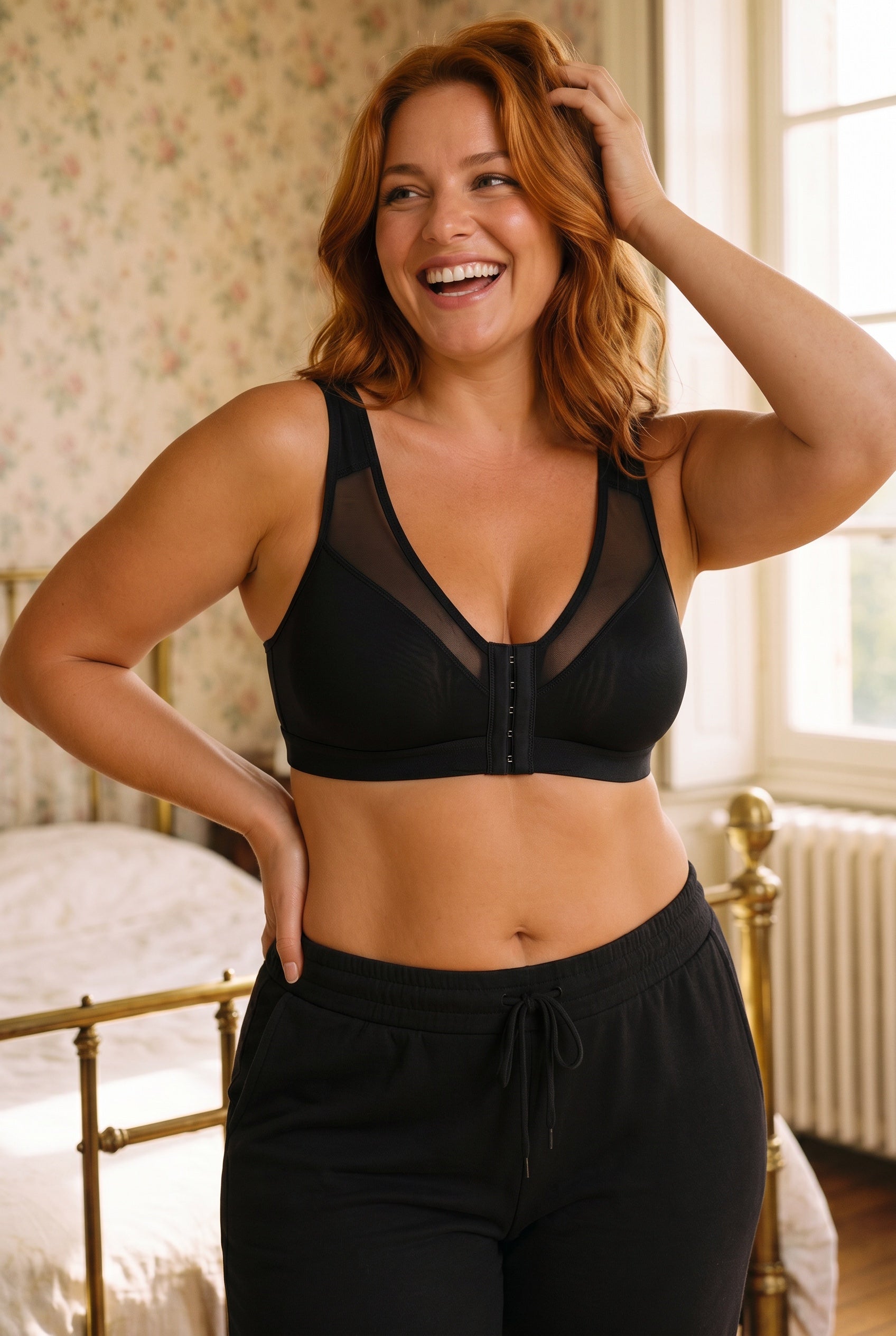 Soutien-gorge AURORA™ Push-up Fermeture Frontale — vue porté | lingerie confort | JOLIE
