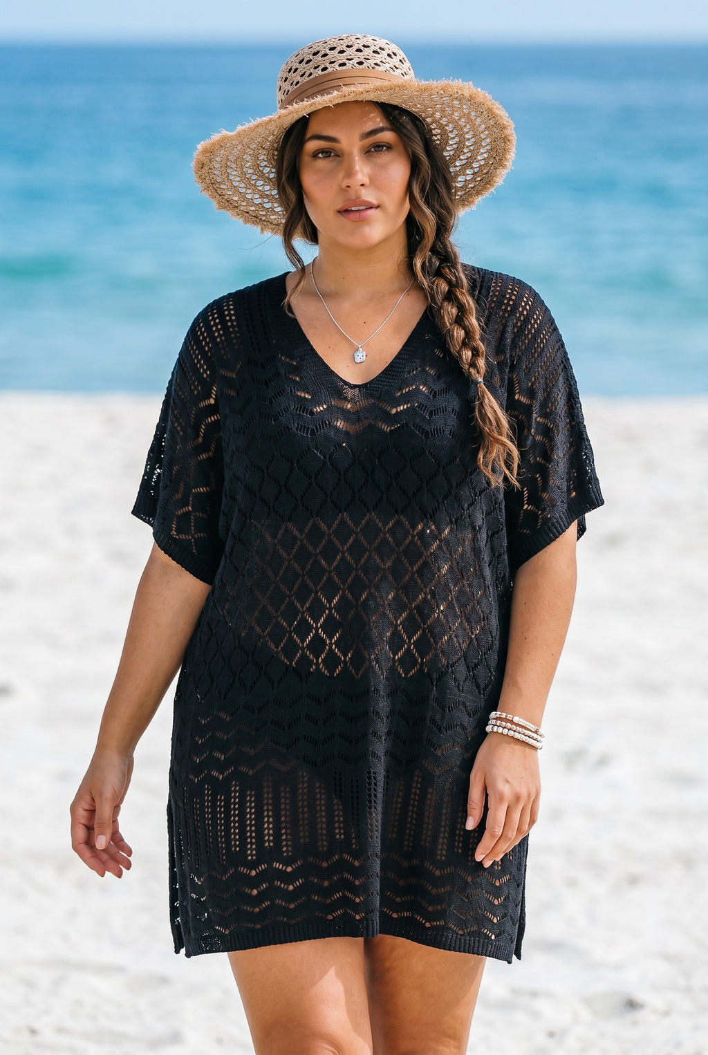 Paréo Blouse RIVIERA™ Élégance Balnéaire — vue détail | blouse balnéaire | JOLIE