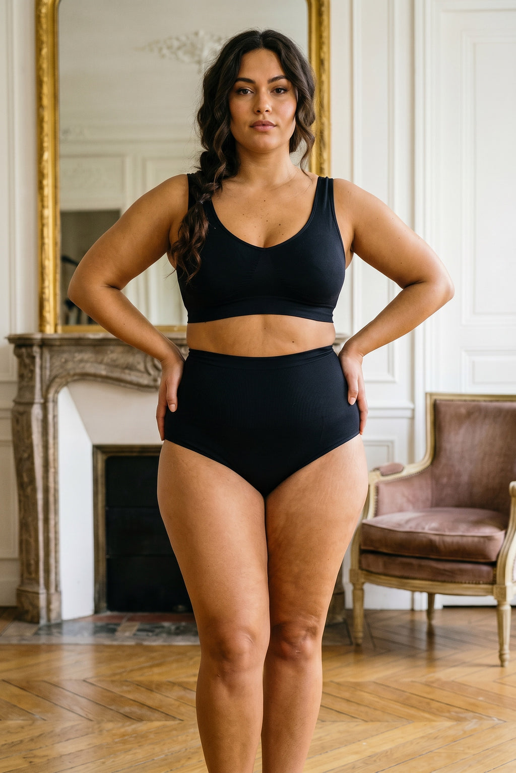 Bralette MIRABEL™ Push-up Grandes Tailles — vue porté | maintien naturel | JOLIE