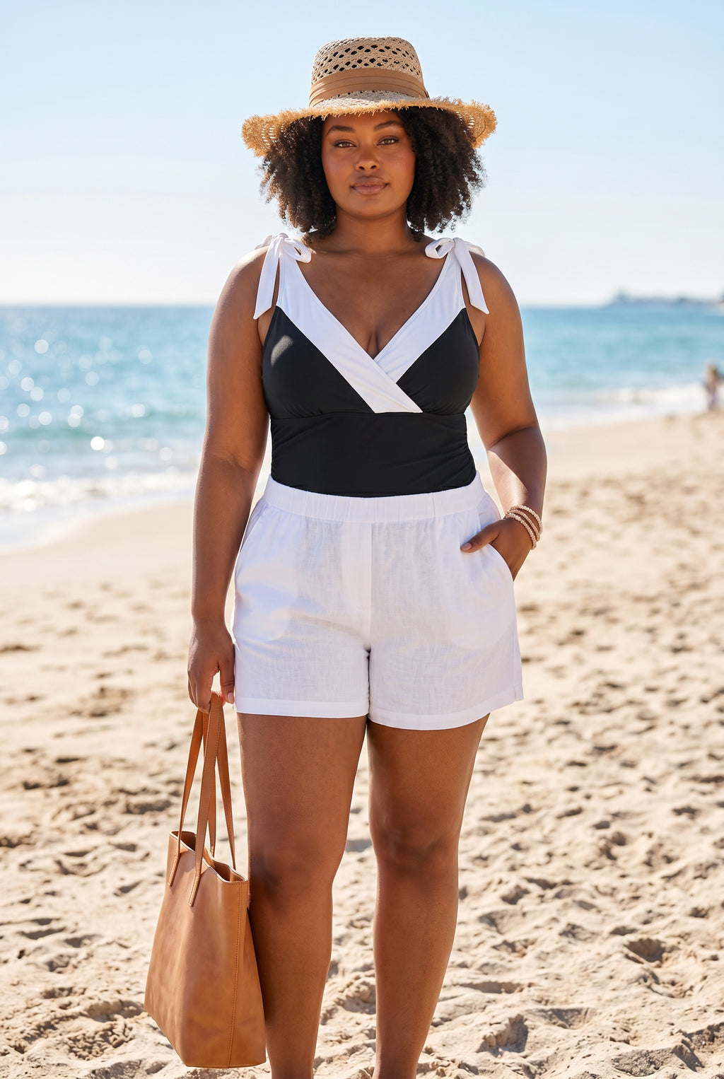 Maillot Une-Pièce SOLARA™ Grandes Tailles — vue principale | maillot grande taille | JOLIE